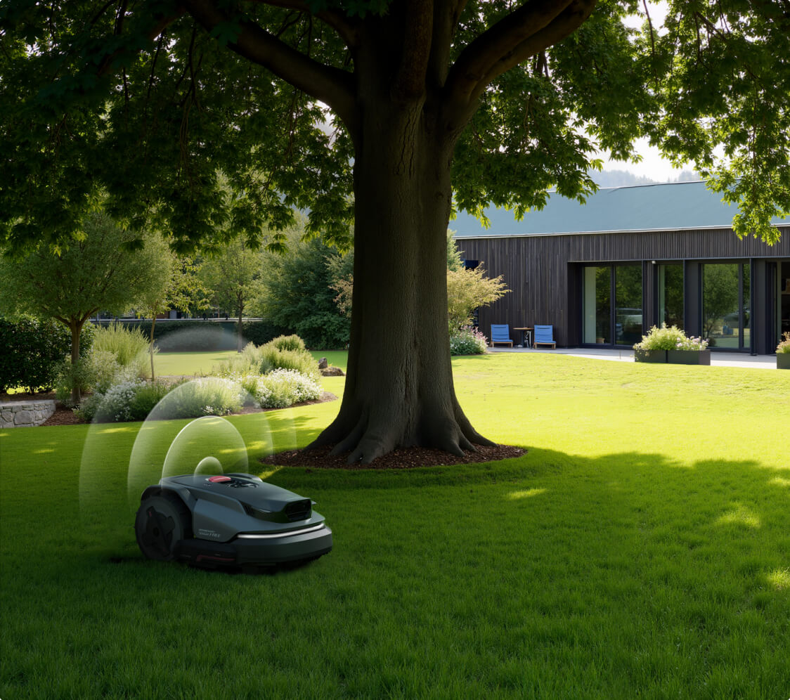 Maintains its course under dense trees