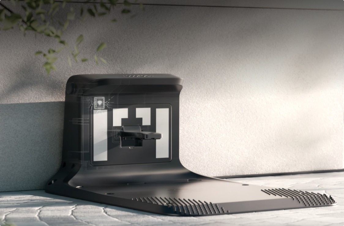 Docking station integrated WiFi signal booster ensuring stable garden connection