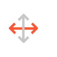 Specification icon for bidirectional rotating cutting deck technology